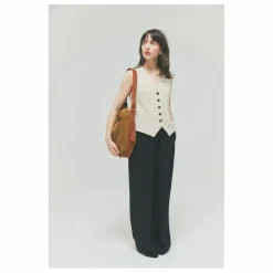 Sac Le Enzo Cran Velours | Tabac