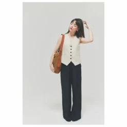 Sac Le Enzo Cran Velours | Tabac