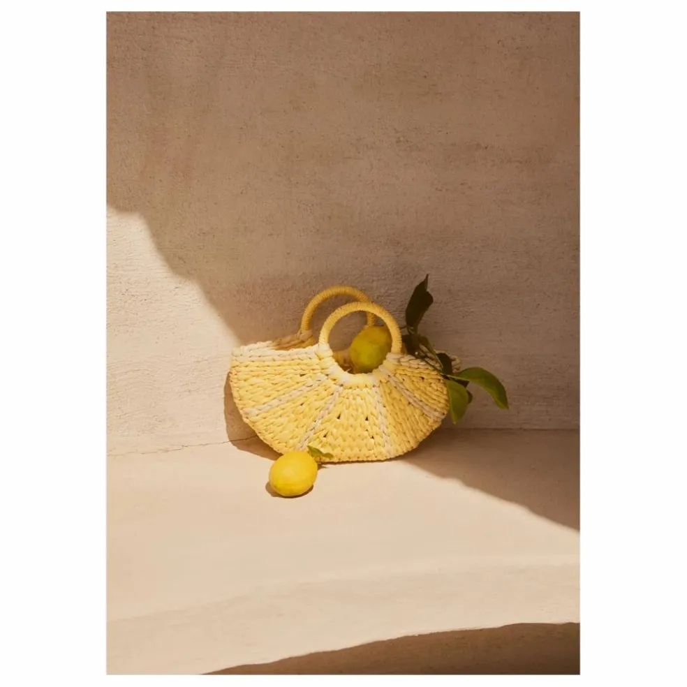 Sac Lemon Paille de Papier | Jaune