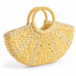 Sac Lemon Paille de Papier | Jaune