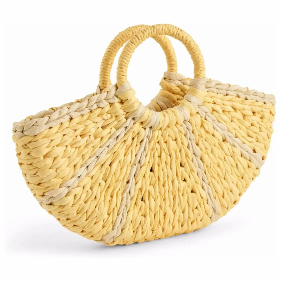 Sac Lemon Paille de Papier | Jaune