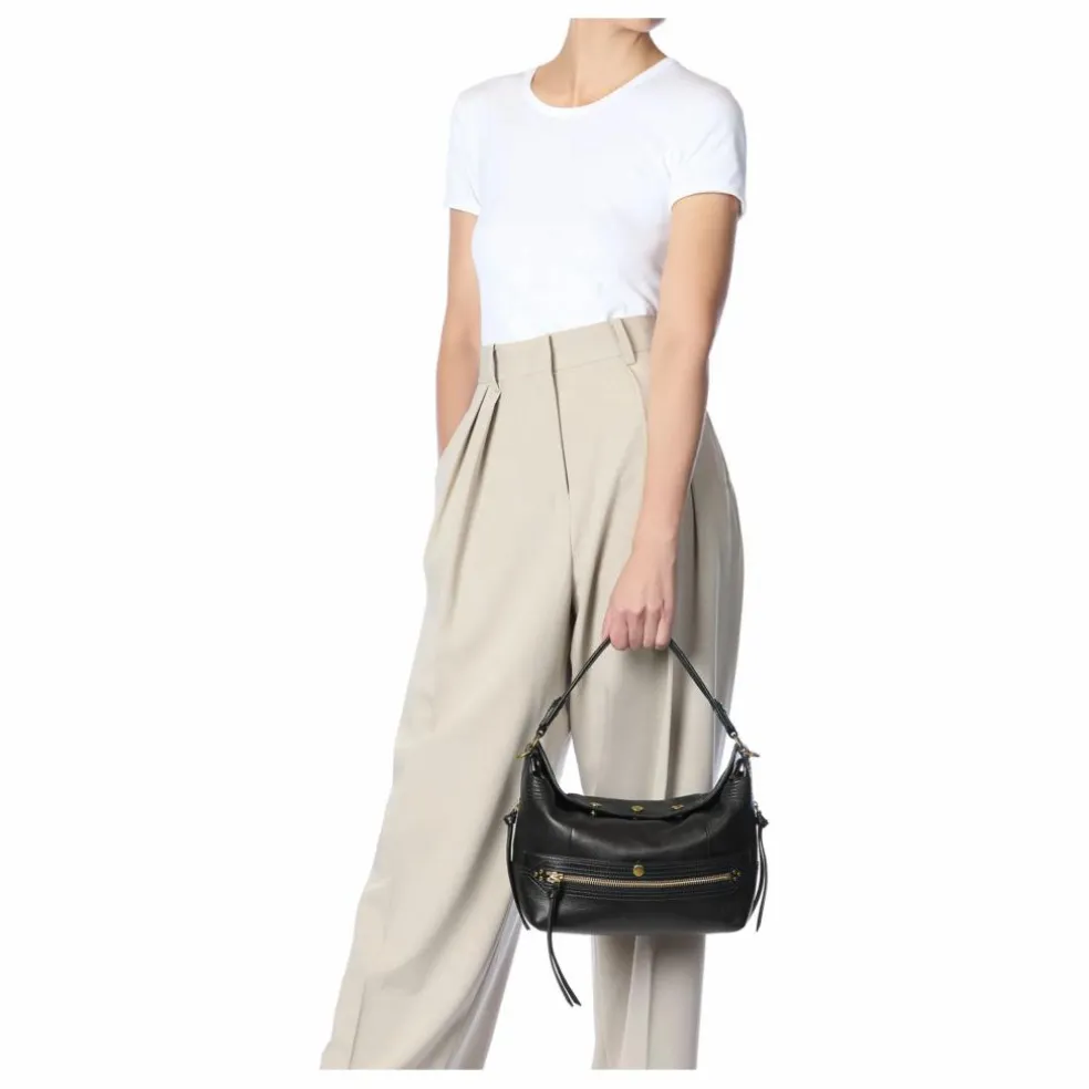 Sac Lucky Hobo Buffle | Noir