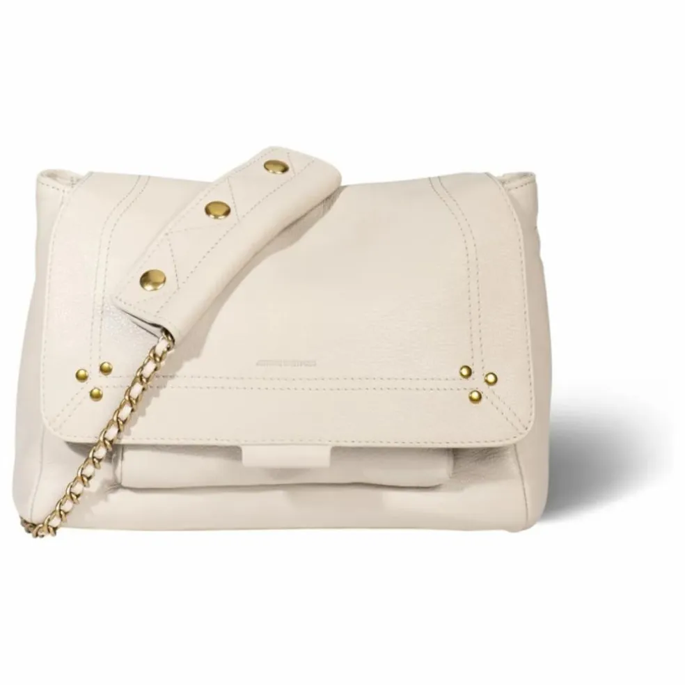 Sac Lulu M Chèvre Grainé | Ecru
