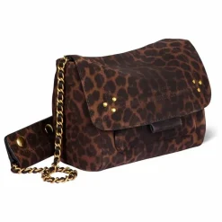 Sac Lulu S Croûte Velours Léopard | Marron