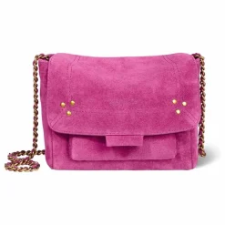 Sac Lulu S Croûte Velours | Rose fuschia