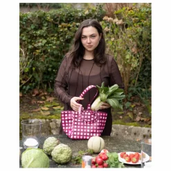 Sac Lunch bag avec doublure isotherme | Rose fuschia