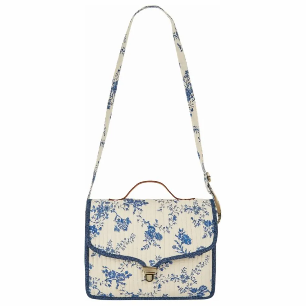 Sac Matelassé Fleuri | Ecru