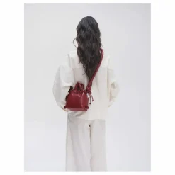 Sac Micro Ona Cuir Vegan | Rouge cerise