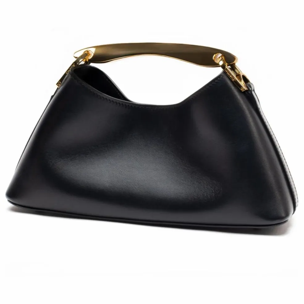 Sac Mini Boomerang Cuir | Noir