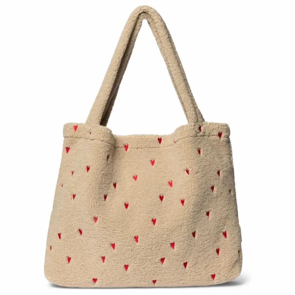 Sac mom-bag Hearts | Ecru
