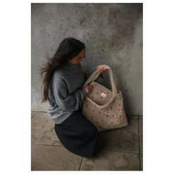 Sac mom-bag Hearts | Ecru