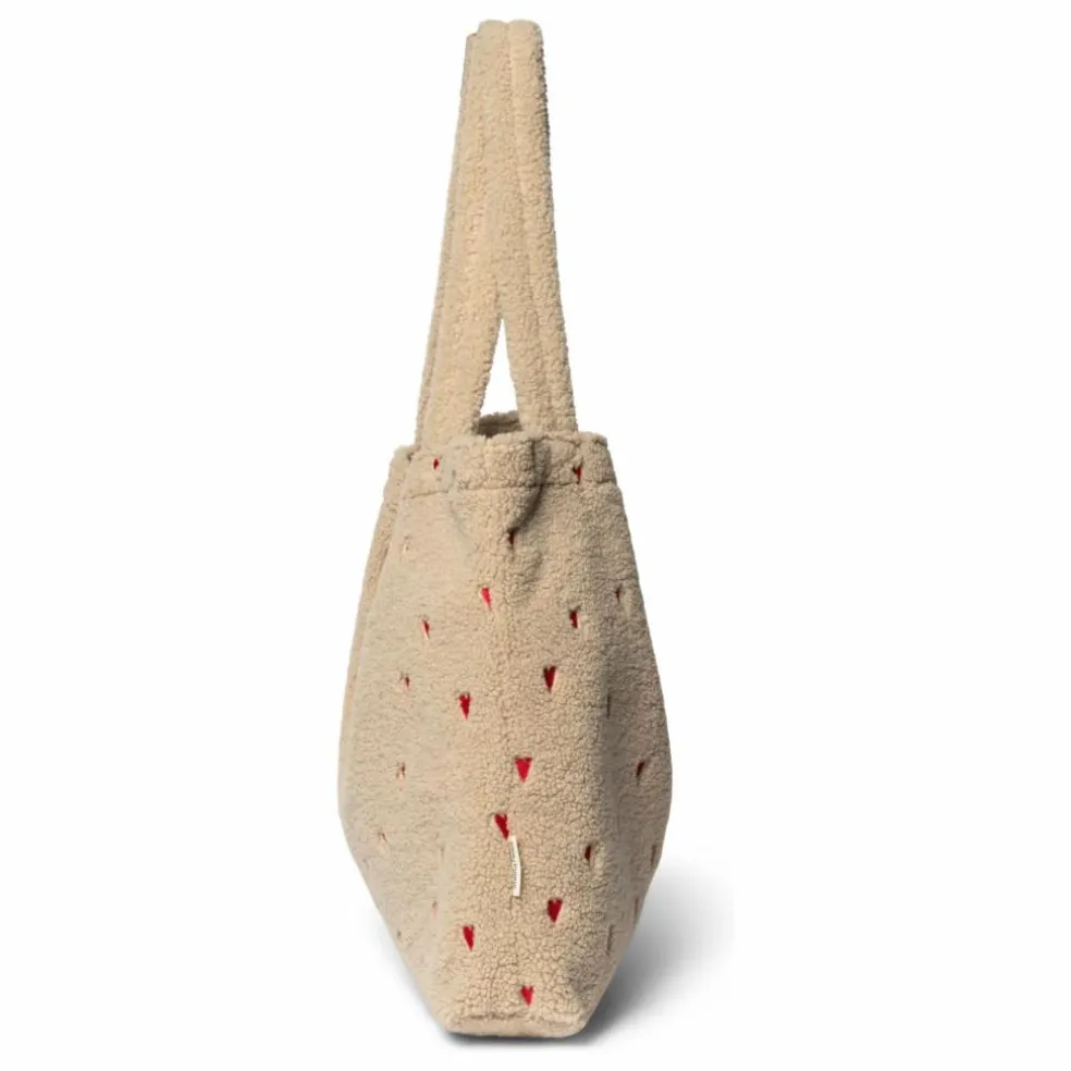 Sac mom-bag Hearts | Ecru
