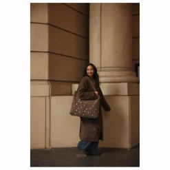Sac mom-bag Hearts | Marron