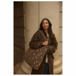 Sac mom-bag Hearts | Marron