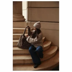 Sac mom-bag Hearts | Marron