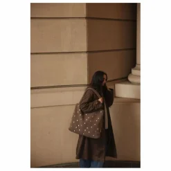 Sac mom-bag Hearts | Marron