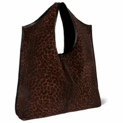 Sac Paco Croûte Velours Léopard | Marron