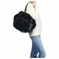 Sac Roger Croûte Velours | Noir