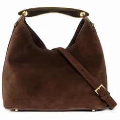 Sac Small Boomerang Suède | Marron