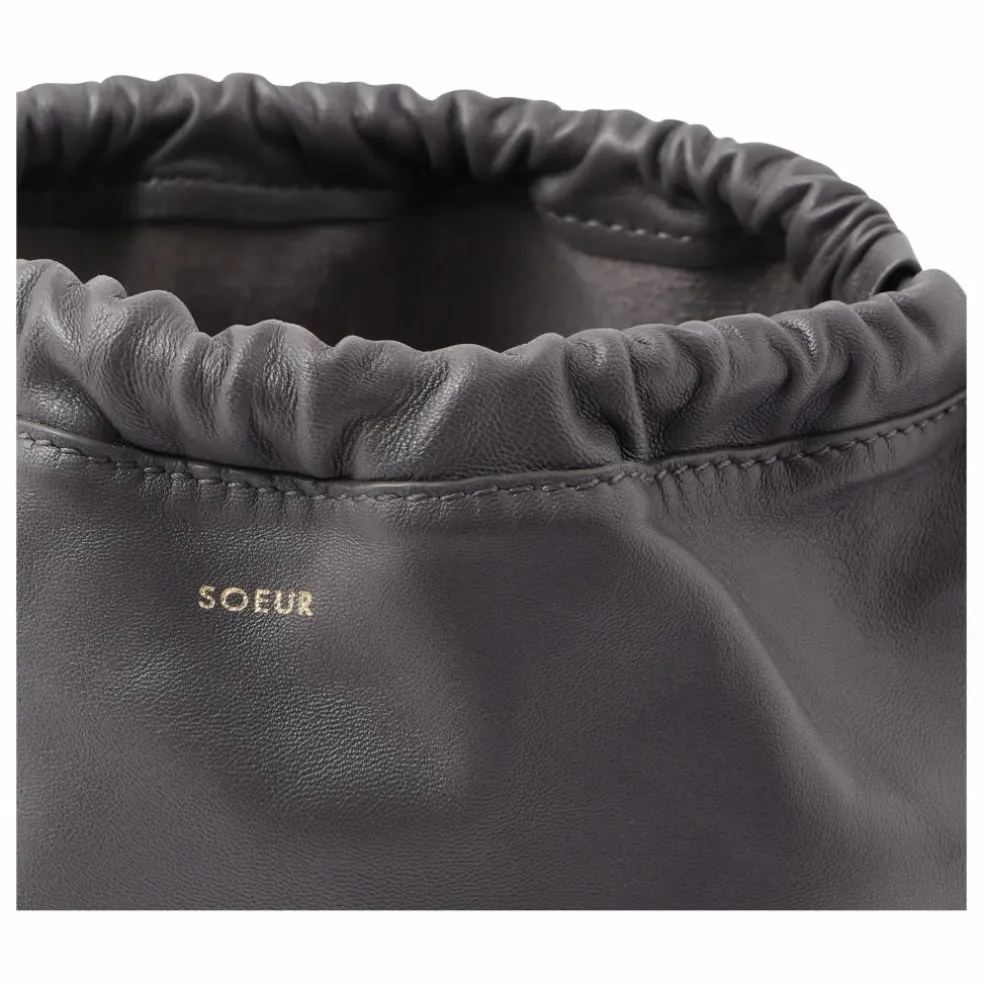 Sac Suzette Cuir | Gris anthracite