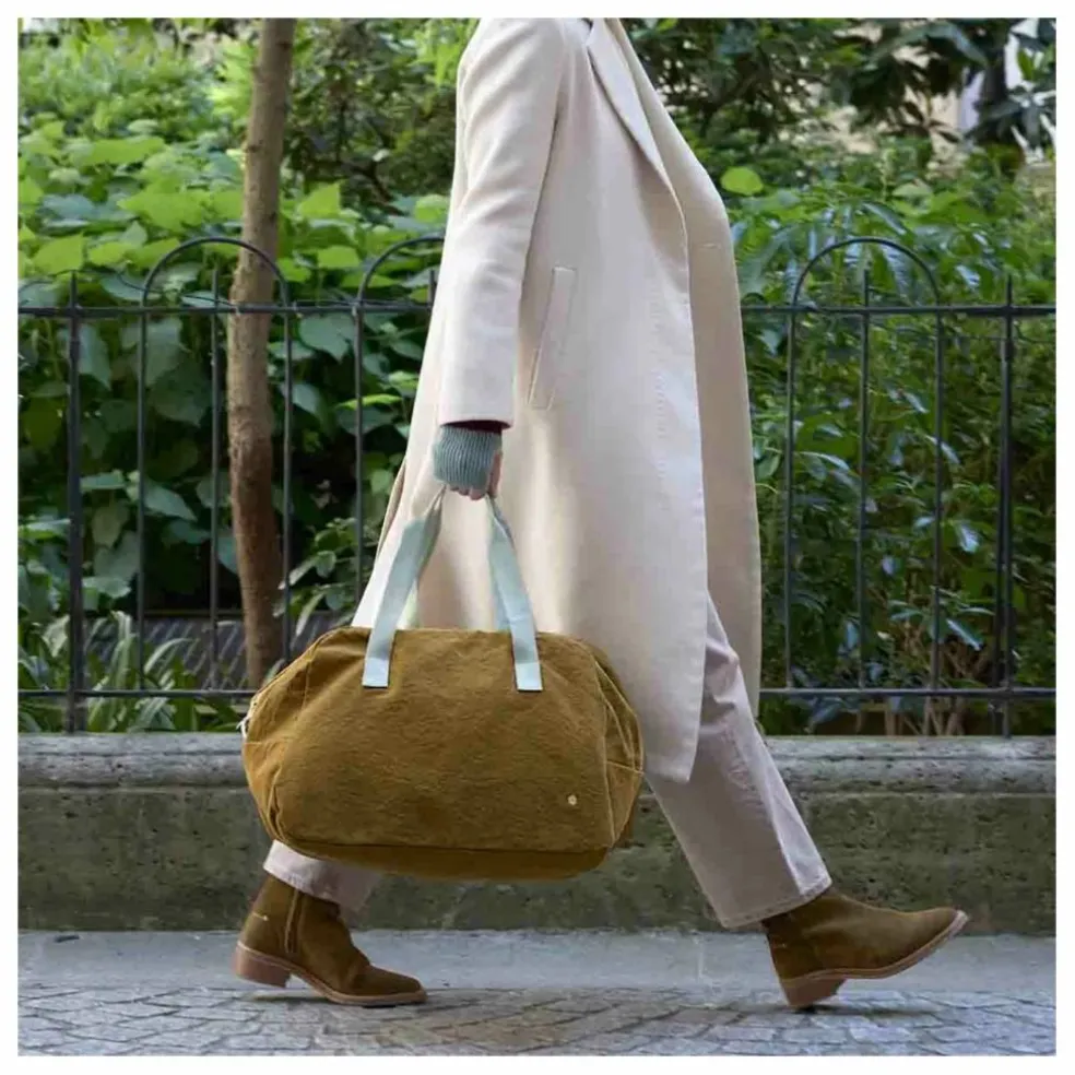 Sac week-end en coton bio Iona | Gold