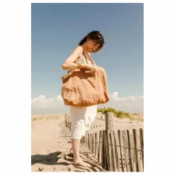 Sac week-end en lin | Terracotta