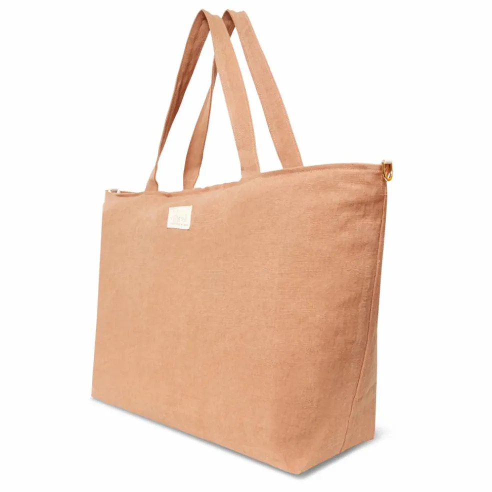 Sac week-end en lin | Terracotta