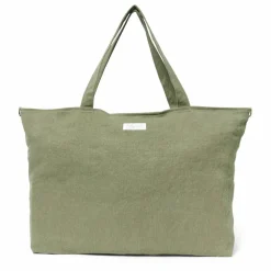 Sac week-end en lin | Vert kaki