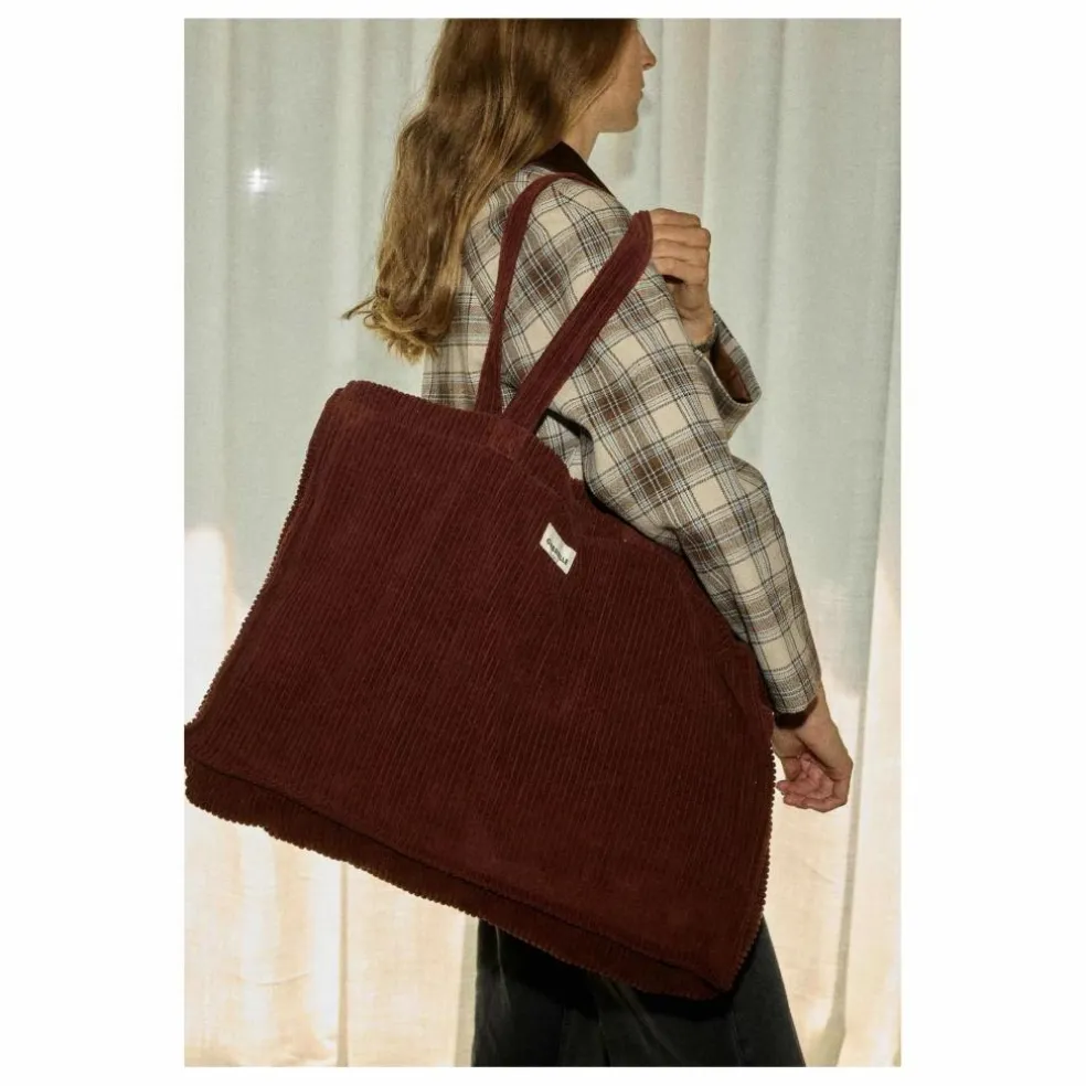 Sac week-end en velours côtelé | Jaspe