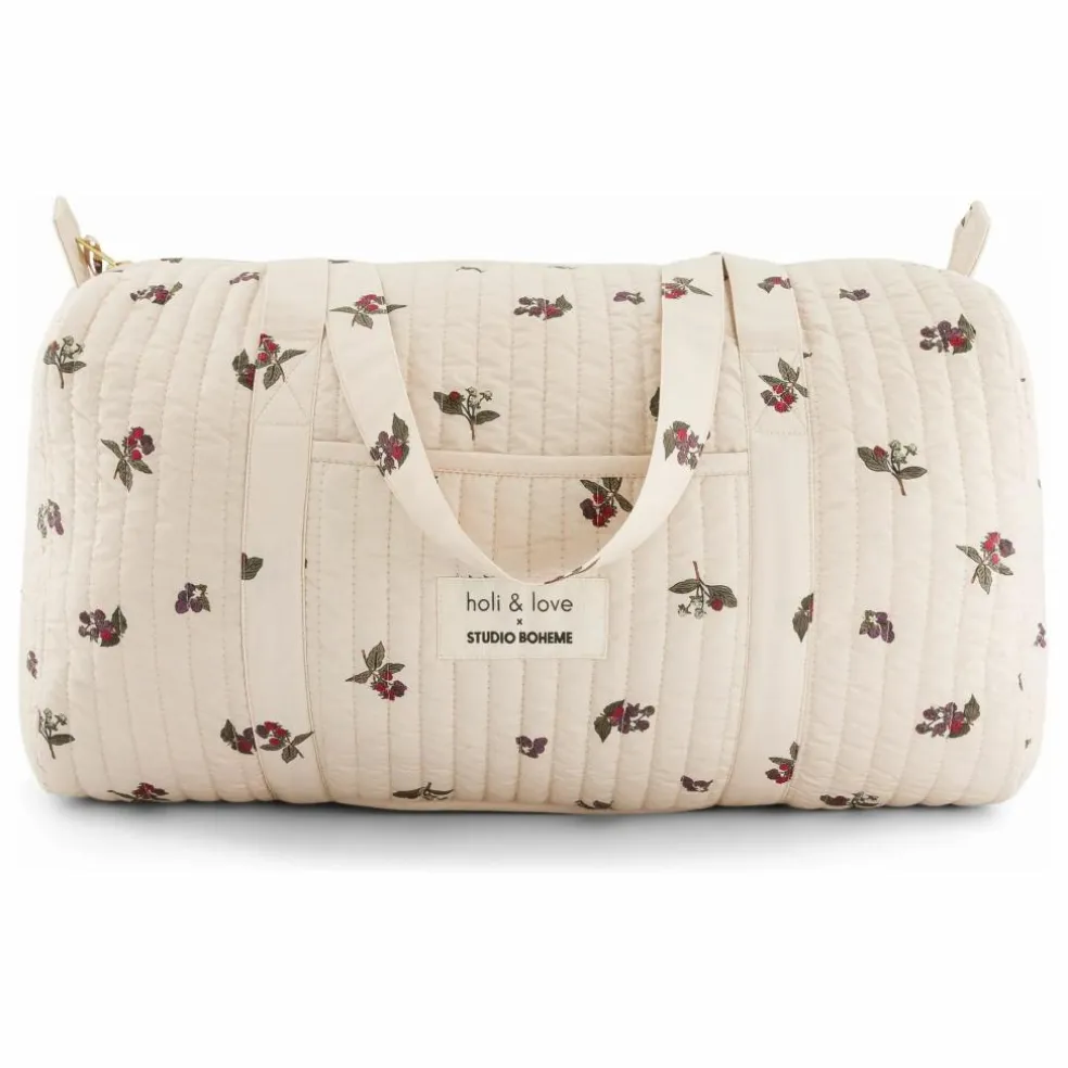 Sac Week-End Polochon Mûres | Ecru
