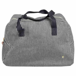 Sac week-end rayé en coton bio Basile | Caviar
