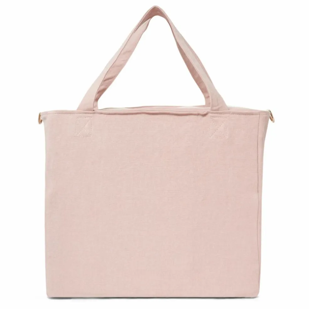 Sac zippé en lin | Rose poudré