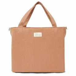 Sac zippé en lin | Terracotta