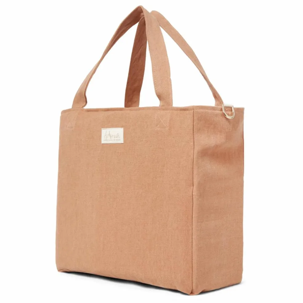 Sac zippé en lin | Terracotta