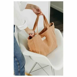 Sac zippé en lin | Terracotta