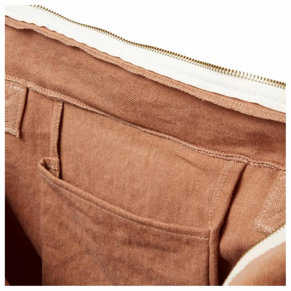 Sac zippé en lin | Terracotta