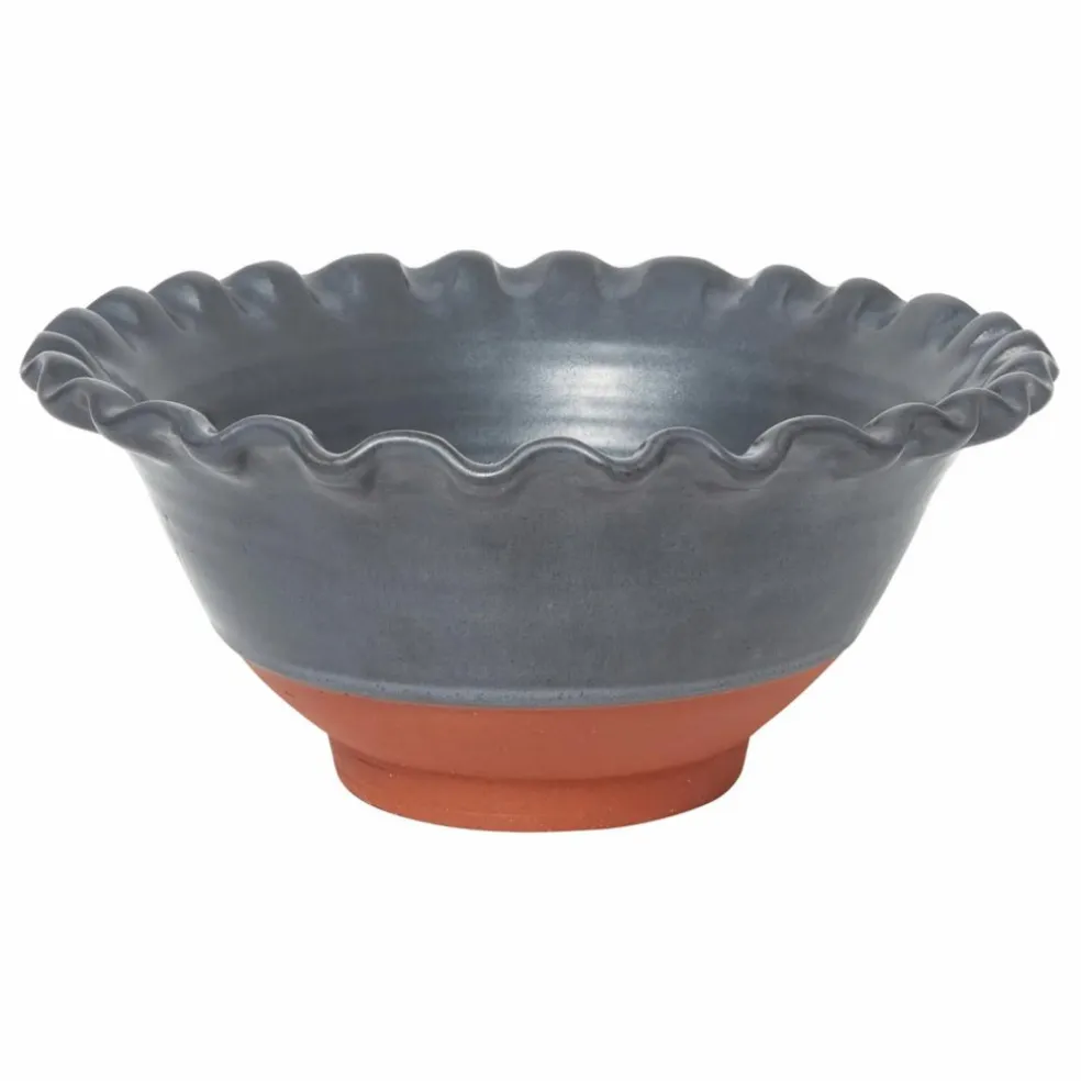 Saladier Lola en argile | Gris foncé