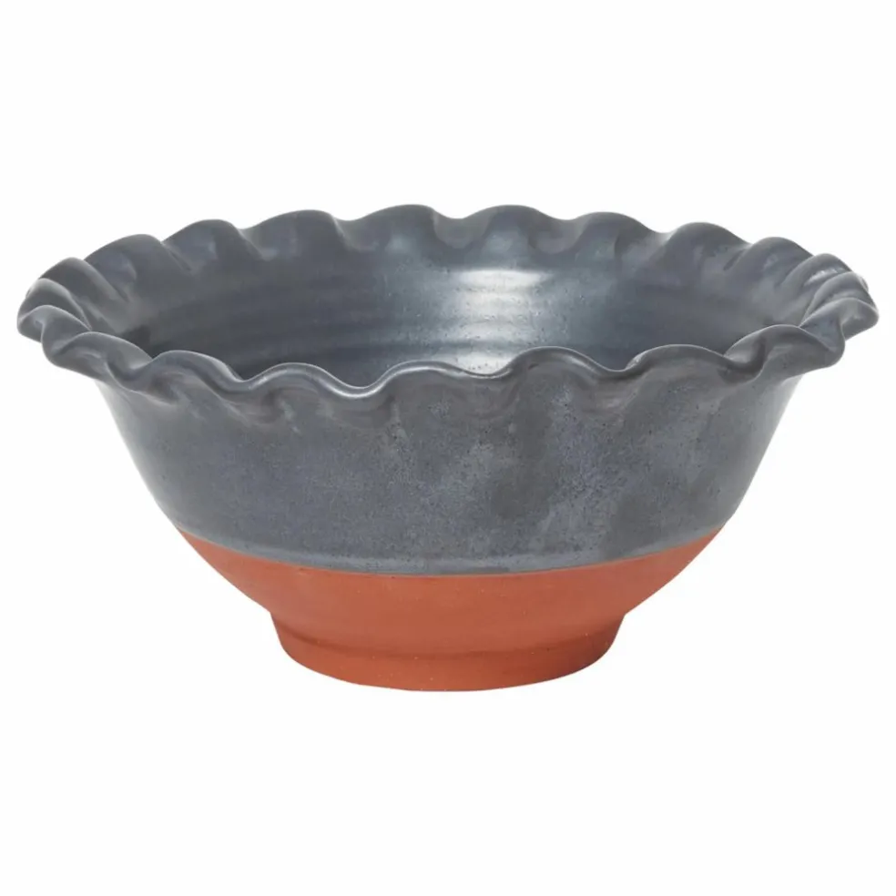 Saladier Lola en argile | Gris foncé