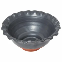 Saladier Lola en argile | Gris foncé
