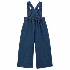 Salopette en Jean Brodée | Bleu