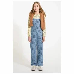 Salopette en Jean Cœurs | Bleu Clair
