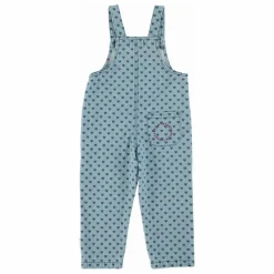 Salopette en Jean Cœurs | Bleu Clair