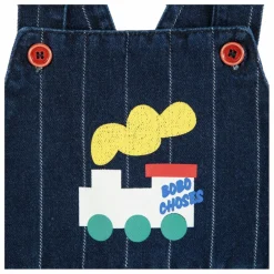 Salopette en Jean Train Coton Bio | Bleu nuit