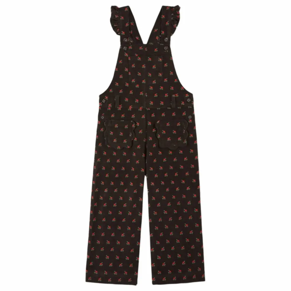 Salopette Fleurie | Noir