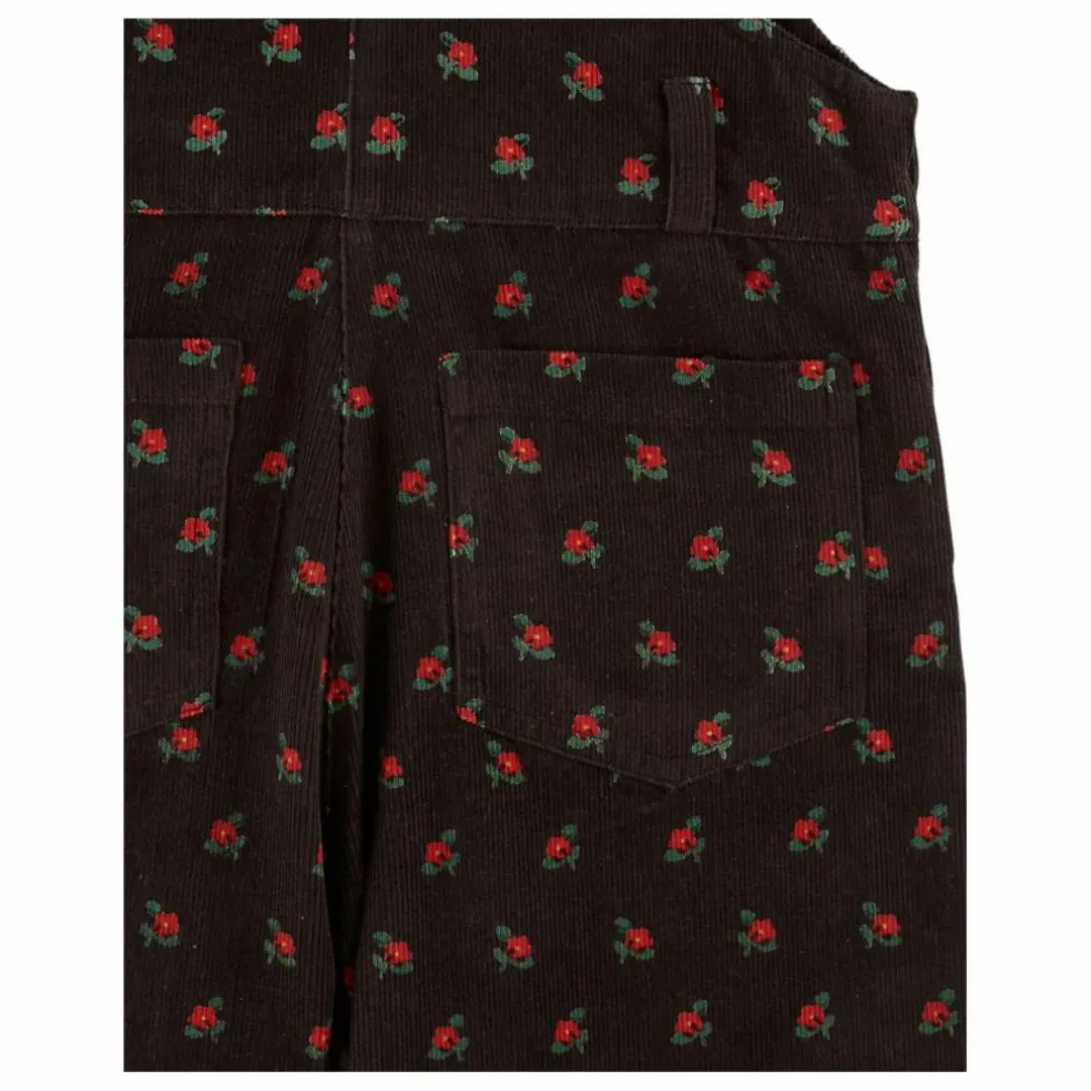 Salopette Fleurie | Noir