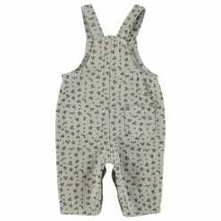 Salopette Fleurie Bébé | Gris clair