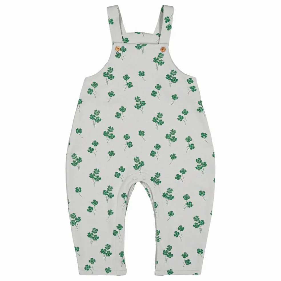 Salopette Homer Trèfles Coton Bio | Gris