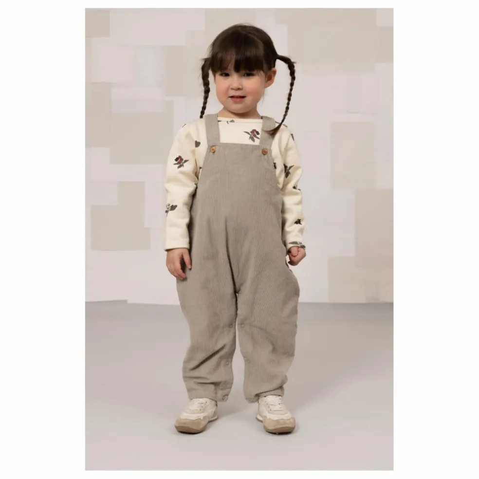 Salopette Homer Velours Côtelé Coton Bio | Gris