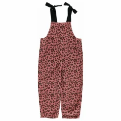 Salopette Léopard Velours Côtelé | Rose