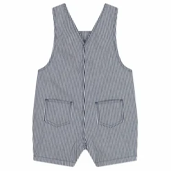 Salopette Mini Rayée | Bleu marine